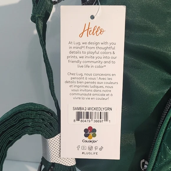 Lug Emerald Green Crossbody Bag - Picture 2 of 15